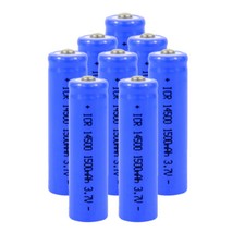 14500 Battery 1500mAh Li-ion 3.7V Rechargeable Batteries Cell For Flashlight LOT