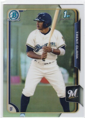 2015 Bowman Chrome Refractor #34 Trent Grisham Clark 1st Bowman A2