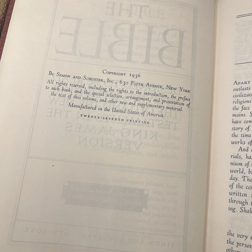 The Bible Designed To Be Read Ernest Sutherland Bates 1936 1st Edition (HC) - Picture 8 of 19