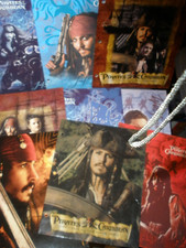 Lot of 9 NEW Student Pocket Folders PIRATES OF THE CARRIBEAN