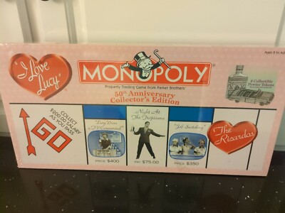 I Love Lucy Monopoly Game 50th Anniversary Collectors Edition