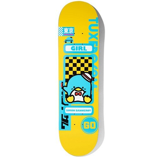 GIRL × SANRIO Badtz-Maru Skateboard Deck TOKYO SPEED 8.375x31