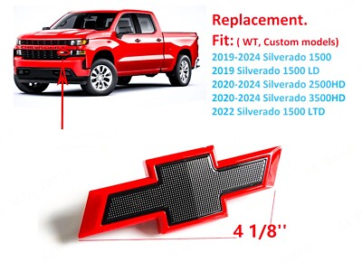 2019-2025 Silverado 1500 2500 3500 HD Small Grille Bowtie Emblem - Foto 9