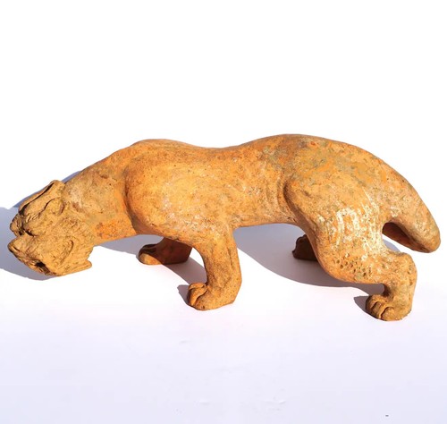Han Dynasty Pottery Sculpture of a Winged Lion Mythical Beast TL Tested - Picture 2 of 13