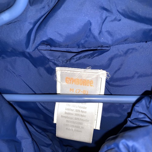 Gymboree Puffer Vest Kids Blue 7 8 1121 - Picture 4 of 5