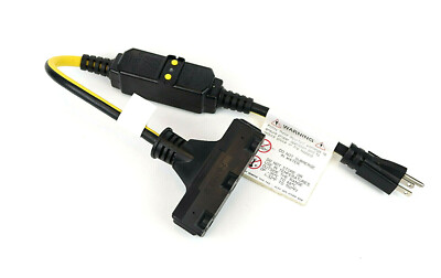 VOLTEC GFCI Adaptor with Lighted Power Block, 15 Amps, Rainproof 3 Socket