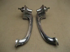 Vintage 1950's Ford Exterior Door Handles Push Button Chrome Original Car Parts