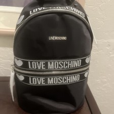 Moschino Women's Black BORSA nylon Backpack NEW