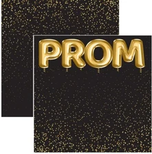 Prom Balloons, school & dance DS scrapbook paper - Scrapbook Customs 30596