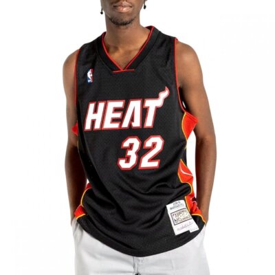 Mitchell & Ness Herren T-Shirt NBA Swingman Miami Heat Shaquille O`Neal SMJY