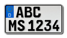 1 Kennzeichen | 255 x 130 mm | Motorrad | Roller | Leichtkraftrad | Traktor 