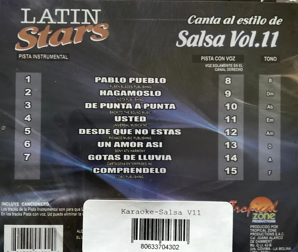 Karaoke 430 Salsa Vol.II - New CD+G / CD Sealed - Image 2 of 2