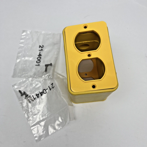 1301370087 MULTIPLE OULET BOX RUBBER YELLOW