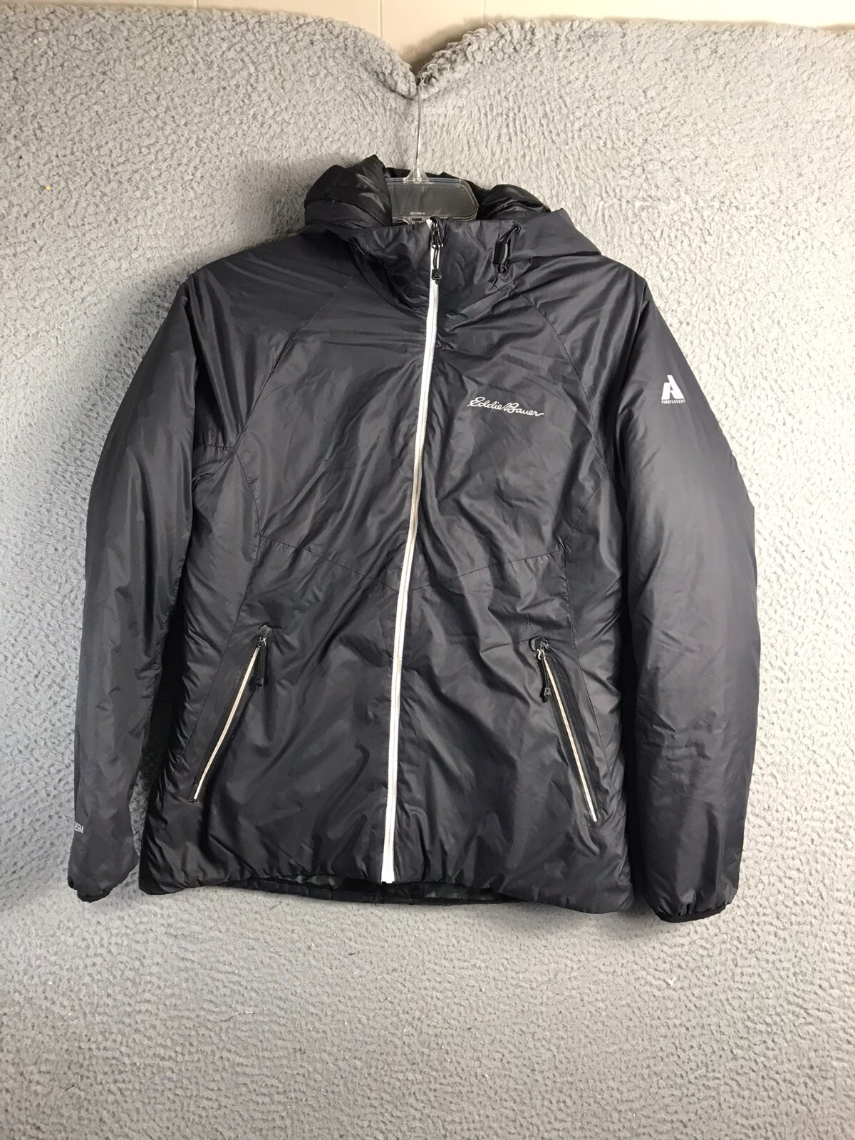 Eddie Bauer First Ascent Jacket Womens S Black EverTherm ThinDown