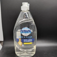 Dawn Liquid Dish Soap, Free & Clear, Lemon Essence Scent, 14.6 Fl Oz ORIGINAL 