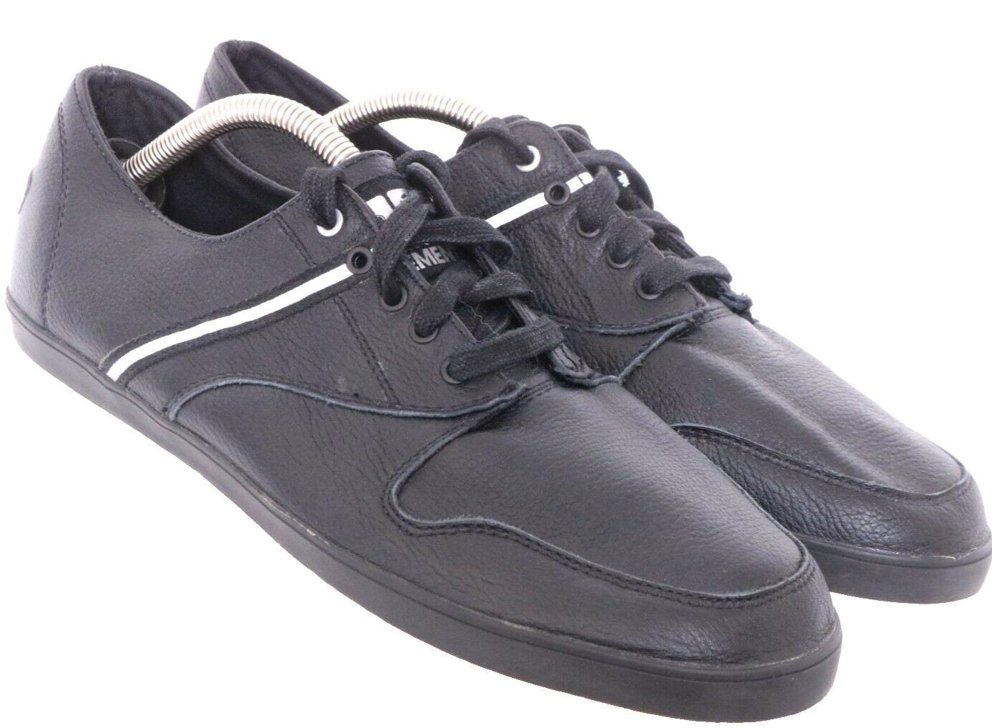 RARE The Brooklyn Element Black Leather SJ10 Skate Sneakers 