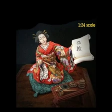 1/24 Ancient Woman Sit Resin Figure Model Miniature Unassembled Unpainted