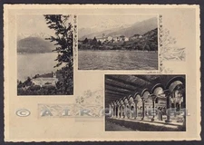 LECCO COLICO 19 PIONEA ABBEY - FALLEN in MAY-LALÀ Postcard 1940 MA travel 1947