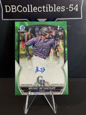 2023 Bowman Chrome Bryant Betancourt 1st Green Lava Auto 18/99 Colorado Rockies 
