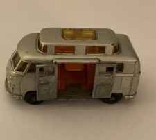 Matchbox Volkswagen Camper Van Lesney Silver # 34 Vintage