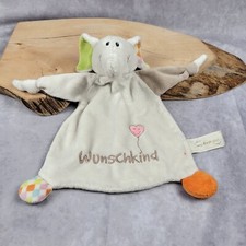 My First Nici Plush Elephant Knotted Lovey Soft Security Blanket Wunschkind 10" 
