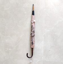 Antique Wooden Handle Clothed Unused Umbrella Paper Packed Calcutta India CL264