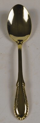 Farberware Breeze Gold Silverware Flatware Soup Spoon Gold Electroplate