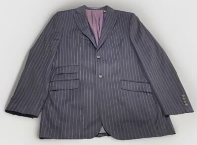 Ted Baker London Endurance Blazer Mens 40L Black Purple
