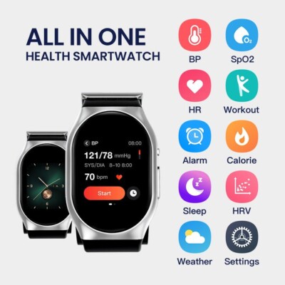 YHE BP Doctor PRO Smartwatch Blood Pressure Monitor - and so much more