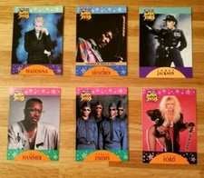 1991 Pro Set Music Cards (6) Card Promo Set COMPLETE NM+ Condition Pack Fresh