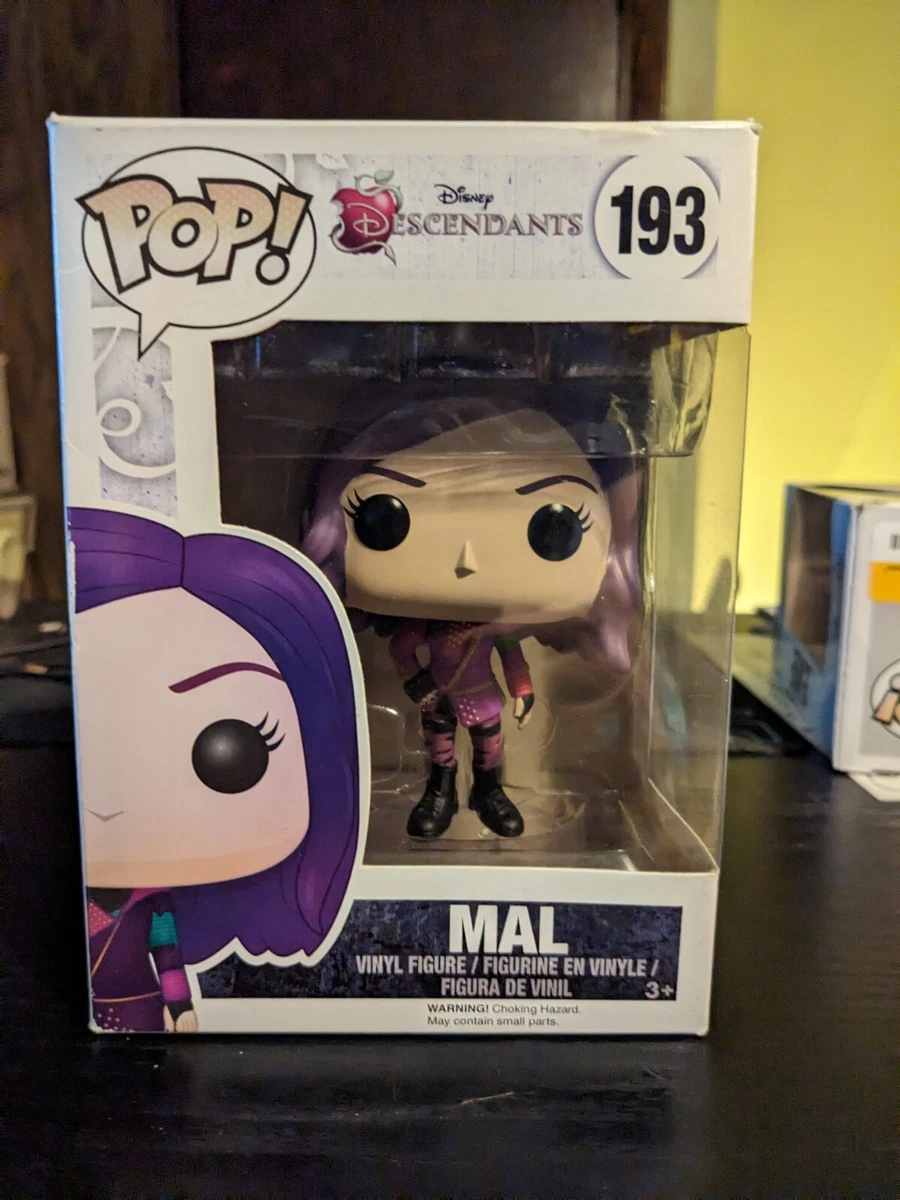 Funko Pop Disney Descendants Mal 193 Vaulted 2016 *NOT MINT CONDITION*