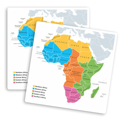 Feuille D'autocollants A5 En Vinyle Pour L'Afrique Du Sud – Monuments De Pays Africains Carte Des Vacances De Voyage #78485