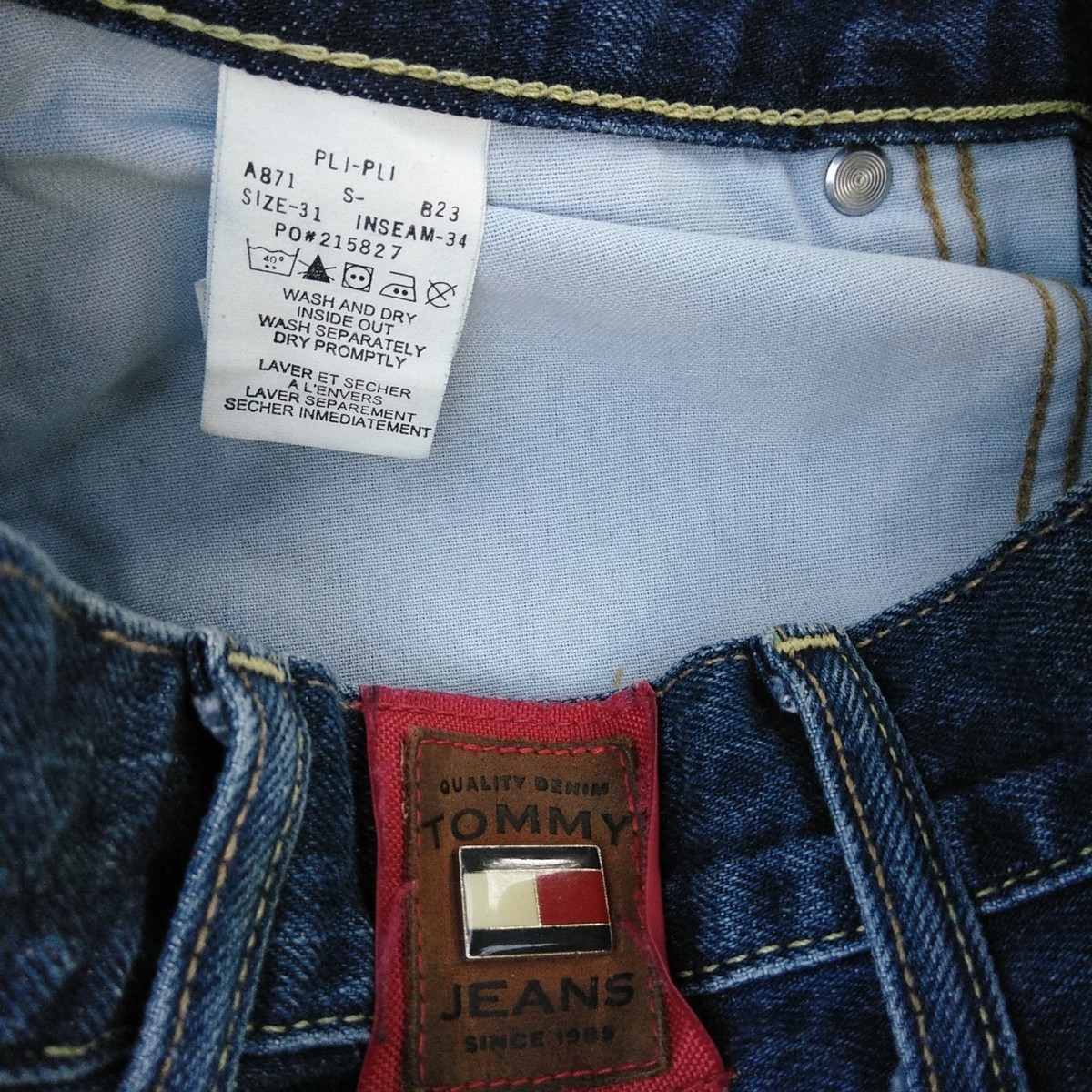 Vintage Tommy Hilfiger High Waist Straight Leg Womens Size 31 L34
