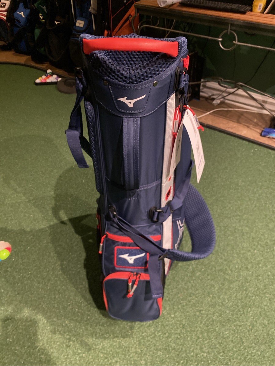 Mizuno K1-L0 Golf Lightweight Stand Bag New (Blue, White Mizuno K1-L0 Golf Lightweight Stand Bag New (Blue, White