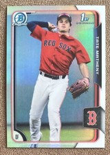 Tate Matheny 2015 Bowman Chrome Refractor #89 Boston Red Sox Baseball Parallel
