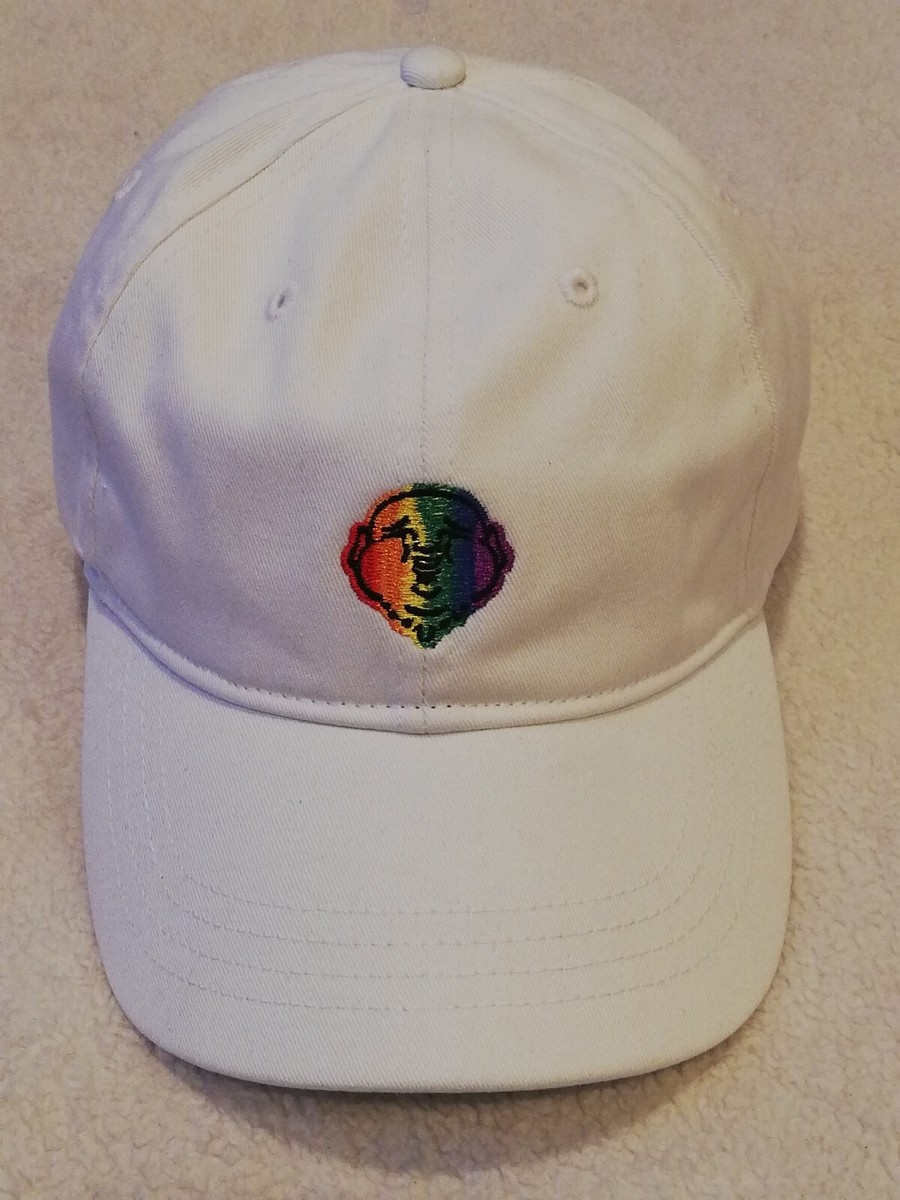 True Religion Rainbow Buddha Logo Hat Cap White Strapback  display picture 2