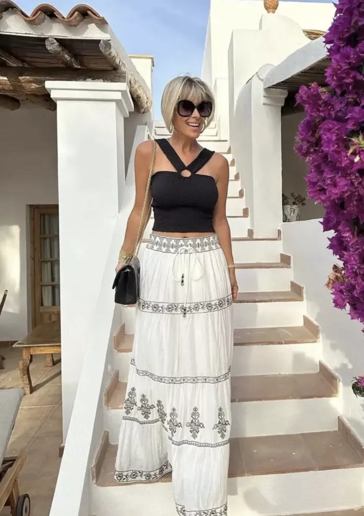 Boho clearance skirt zara