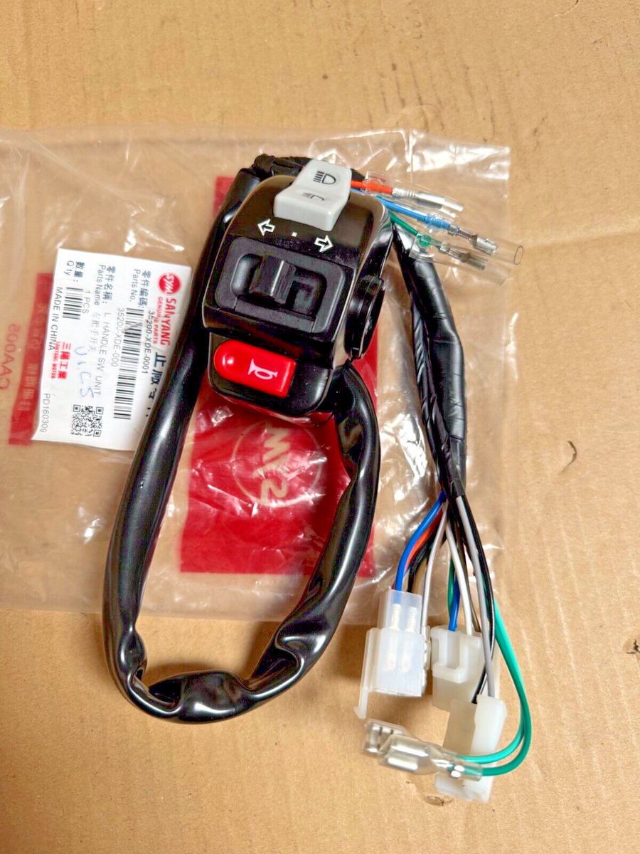 Sym left hand switch assembly 35200-XDE-000 Jet 4R 50 for sale