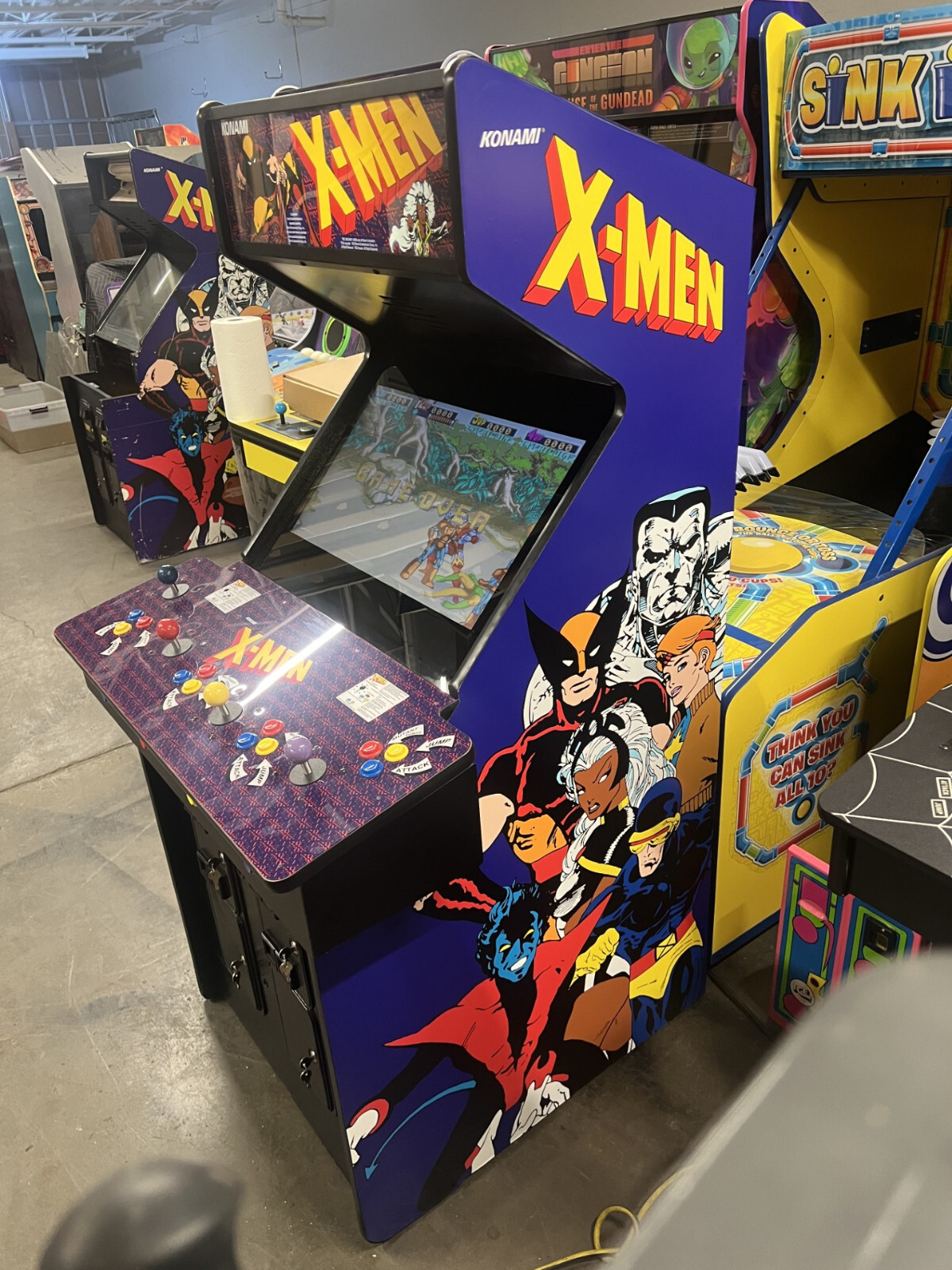 X Rider Arcade Machine X-MEN ARCADE MACHINE by KONAMI 1992 | eBay