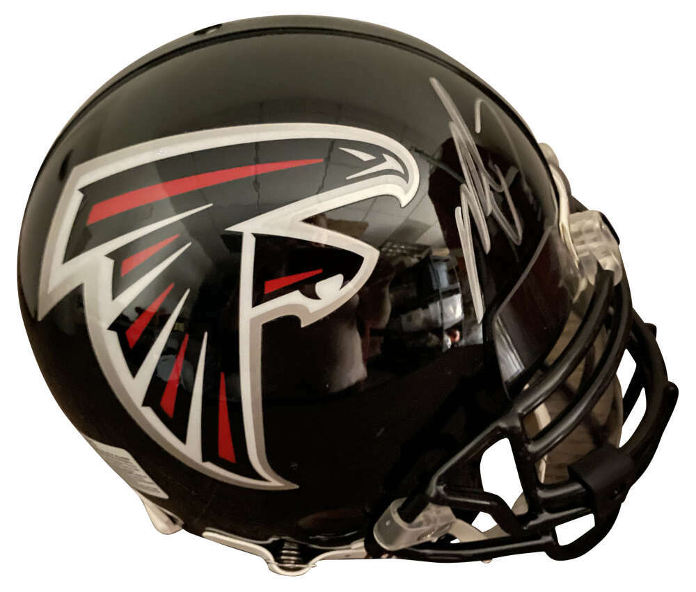 Michael Mike Vick Signed Auto Atlanta Falcons PROLINE On Field Helmet JSA 