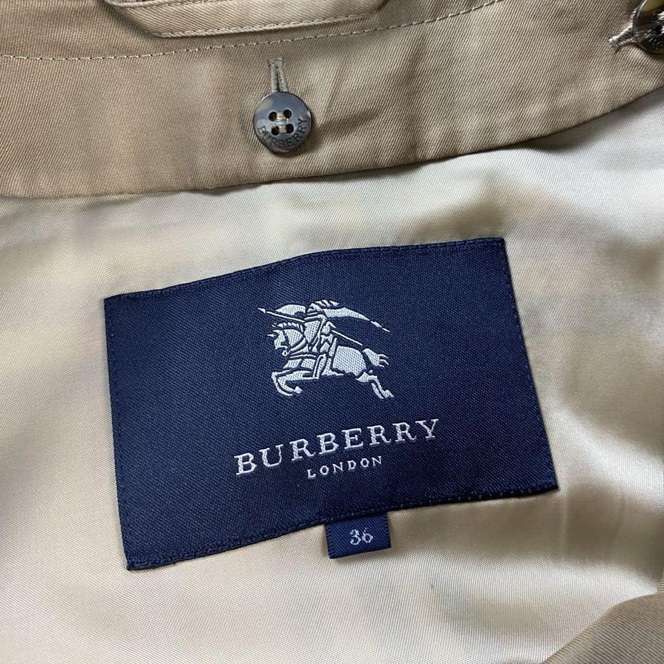 Burberry London Trench Coat Liner Waist Belt Honey Beige Size 36 From