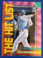 2022 Panini Donruss The Hit List Whit Merrifield Royals Pink Fireworks THL-6