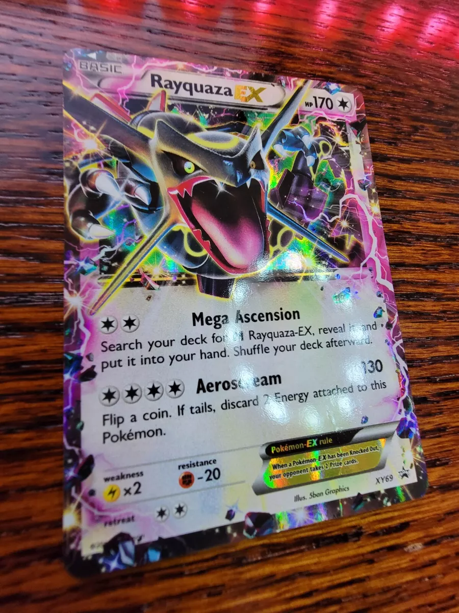 NM JUMBO Pokemon Shiny RAYQUAZA EX Card BLACK STAR PROMO Set XY69 OVERSIZED  Big