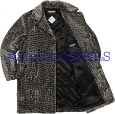 Supreme Crocodile Faux Fur Coat Size Large FW23 - NEW