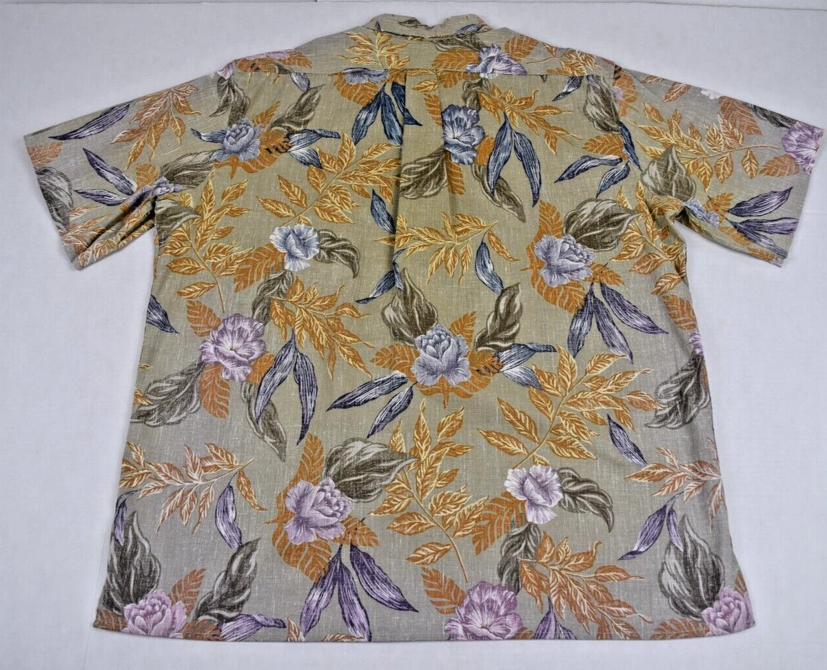 Chemise Hawaïenne Vintage REYN SPOONER – Motif FORD Motor – Rayonne – Taille 2XL – Neuf Avec étiquettes