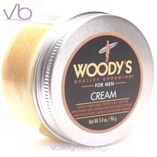 WOODY'S Quality Grooming For Men Cream - Flexible Control For Curly, Wavy Hair