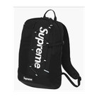 RARE Supreme Black Backpack OS Logo Accent Zip Closure FW18 box logo — photo 1