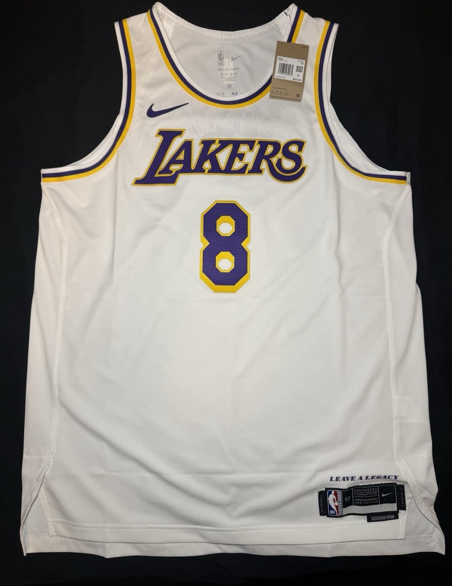 NIKE LA LAKERS KOBE BRYANT #8 DRI FIT AUTHENTIC JERSEY Size 52 XL