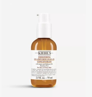 Kiehl's Smoothing Oil-Infused Leave-In Concentrate Dry/Frizzy Hair 2.5 oz. NEW