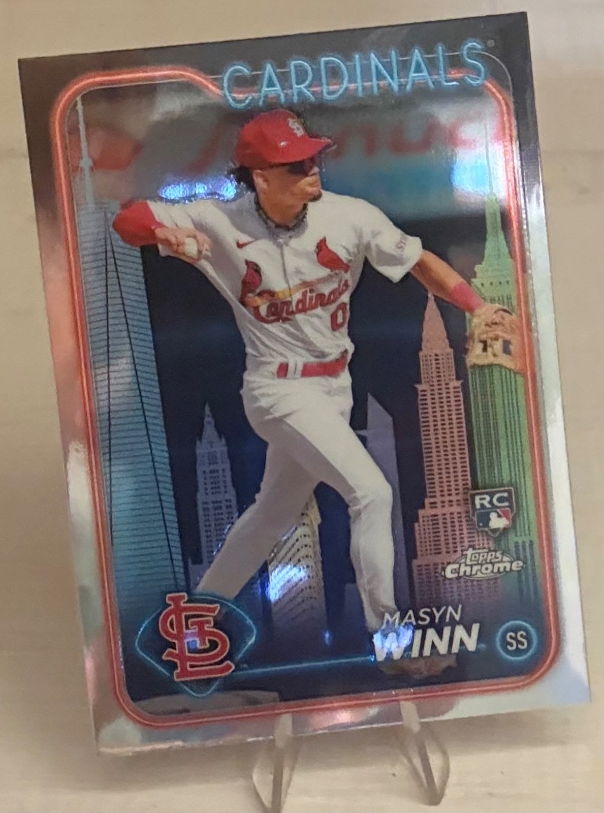 🔥🔥RARE🔥2024 Topps Chrome - Masyn Winn #189 Big Apple Fanatics Refractor (RC)